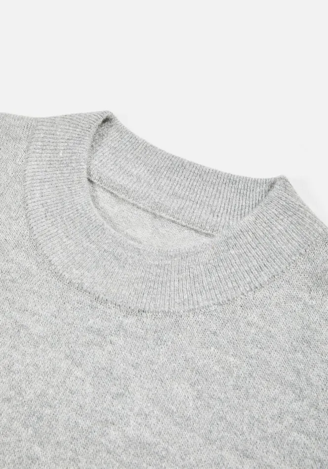 Shop MKI LIGHTWEIGHT MOHAIR KNIT CREWNECK Grey MKI MIYUKI ZOKU Knitwear