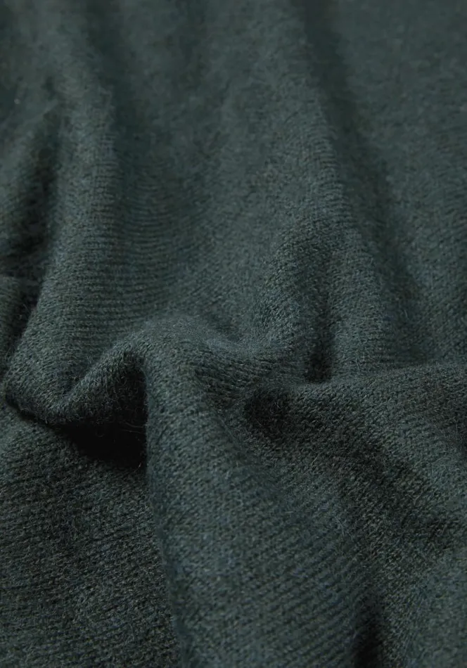 Shop MKI LIGHTWEIGHT MOHAIR KNIT POLO LONGSLEEVE Green MKI MIYUKI ZOKU Shirts
