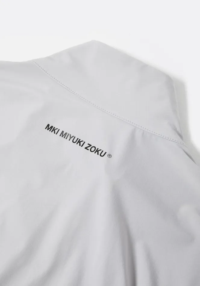 Shop MKI LIGHTWEIGHT SHELL QUARTER ZIP Light Grey MKI MIYUKI ZOKU Outerwear