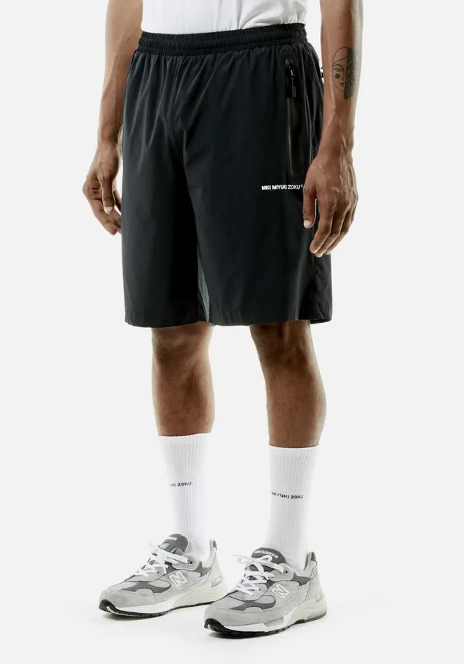 Shop MKI LIGHTWEIGHT SHELL TRACK SHORTS Black MKI MIYUKI ZOKU Shorts