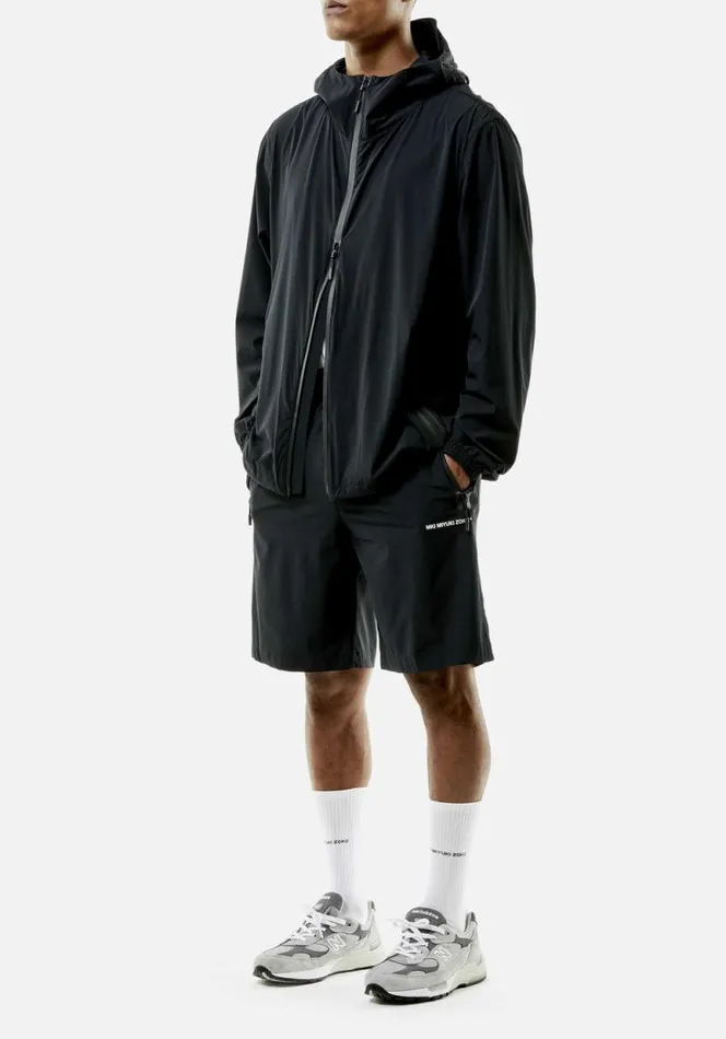 Shop MKI LIGHTWEIGHT SHELL TRACK SHORTS Black MKI MIYUKI ZOKU Shorts