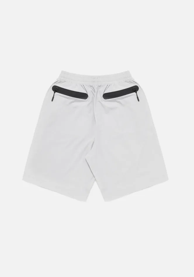 Shop MKI LIGHTWEIGHT SHELL TRACK SHORTS Light Grey MKI MIYUKI ZOKU Shorts