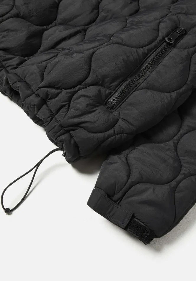 Shop MKI LINER QUARTER ZIP Black MKI MIYUKI ZOKU Outerwear