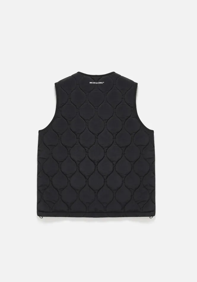 Shop MKI LINER VEST Black MKI MIYUKI ZOKU Outerwear