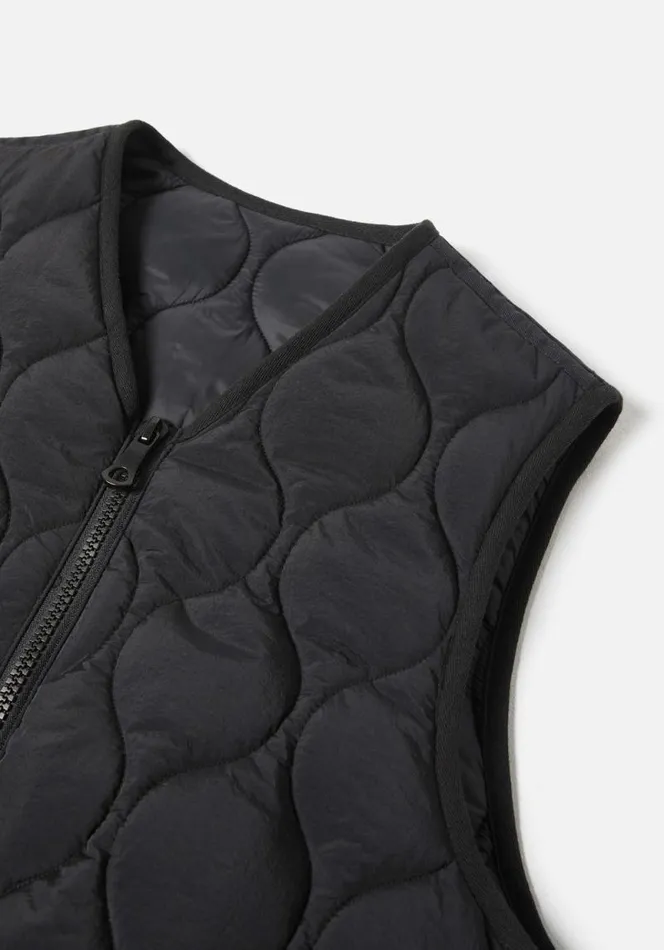 Shop MKI LINER VEST Black MKI MIYUKI ZOKU Outerwear