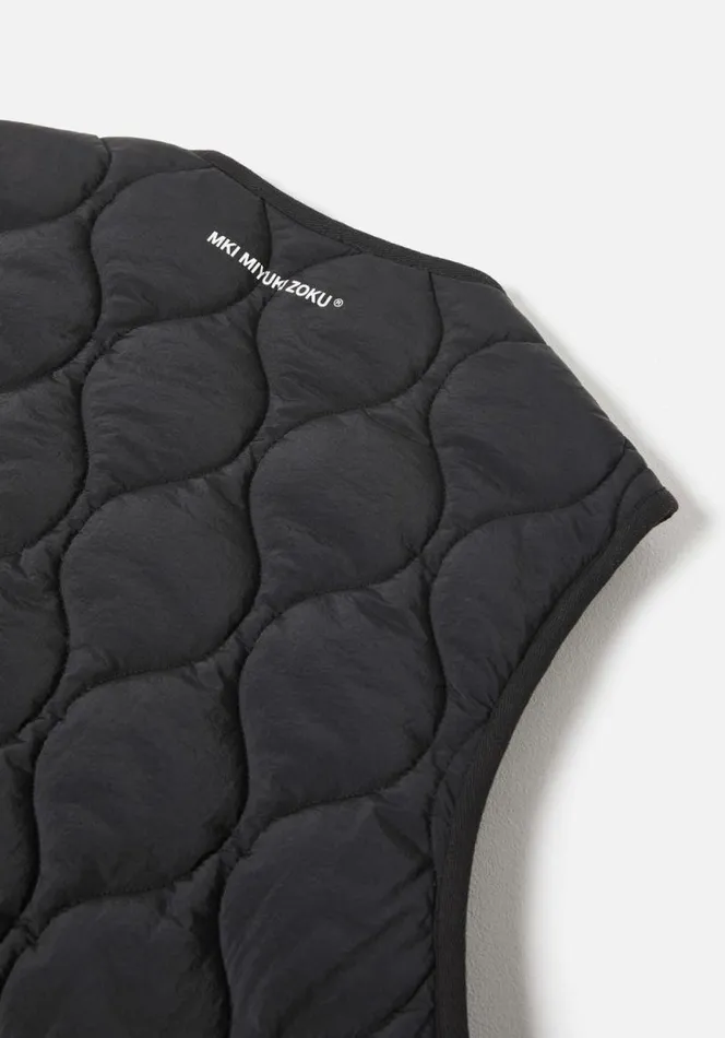 Shop MKI LINER VEST Black MKI MIYUKI ZOKU Outerwear