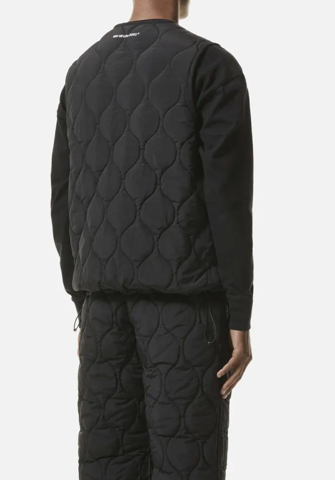 Shop MKI LINER VEST Black MKI MIYUKI ZOKU Outerwear