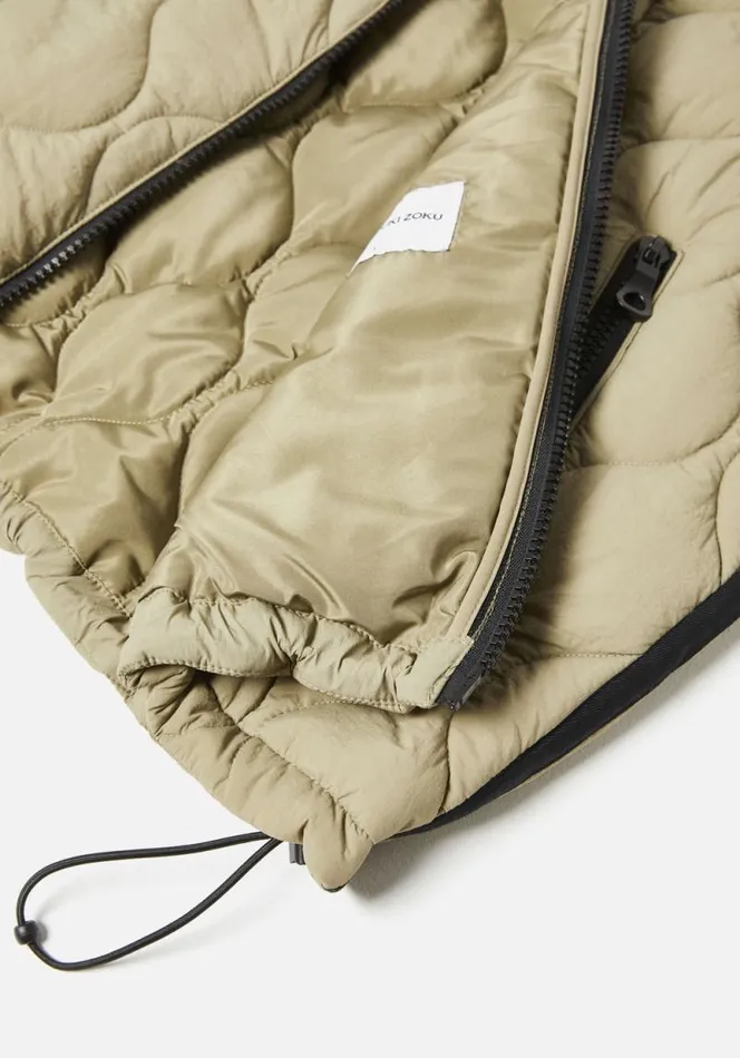Shop MKI LINER VEST Khaki MKI MIYUKI ZOKU Outerwear