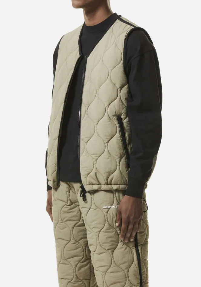 Shop MKI LINER VEST Khaki MKI MIYUKI ZOKU Outerwear