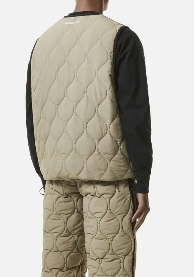 Shop MKI LINER VEST Khaki MKI MIYUKI ZOKU Outerwear