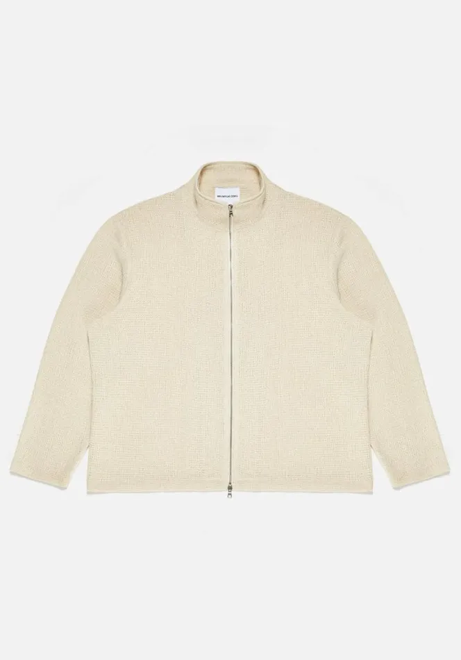 Shop MKI LOOSE WEAVE TRACK JACKET Raw MKI MIYUKI ZOKU Outerwear