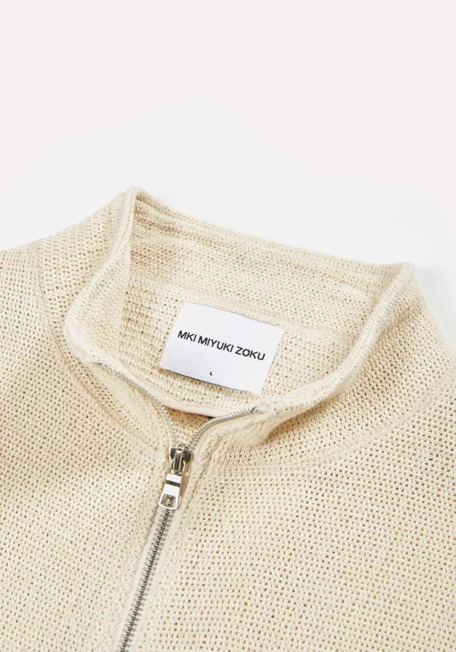 Shop MKI LOOSE WEAVE TRACK JACKET Raw MKI MIYUKI ZOKU Outerwear