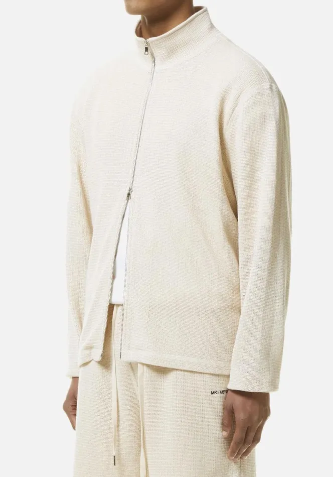 Shop MKI LOOSE WEAVE TRACK JACKET Raw MKI MIYUKI ZOKU Outerwear