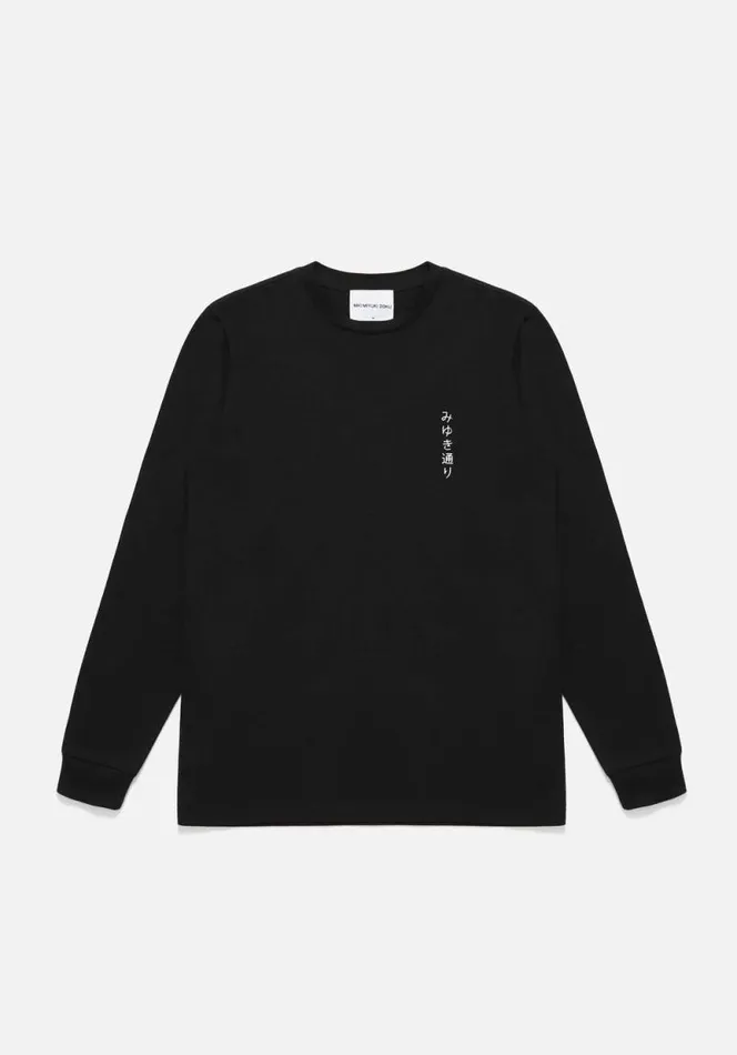 Shop MKI MIYUKI STREET LONGSLEEVE Black MKI MIYUKI ZOKU TShirts
