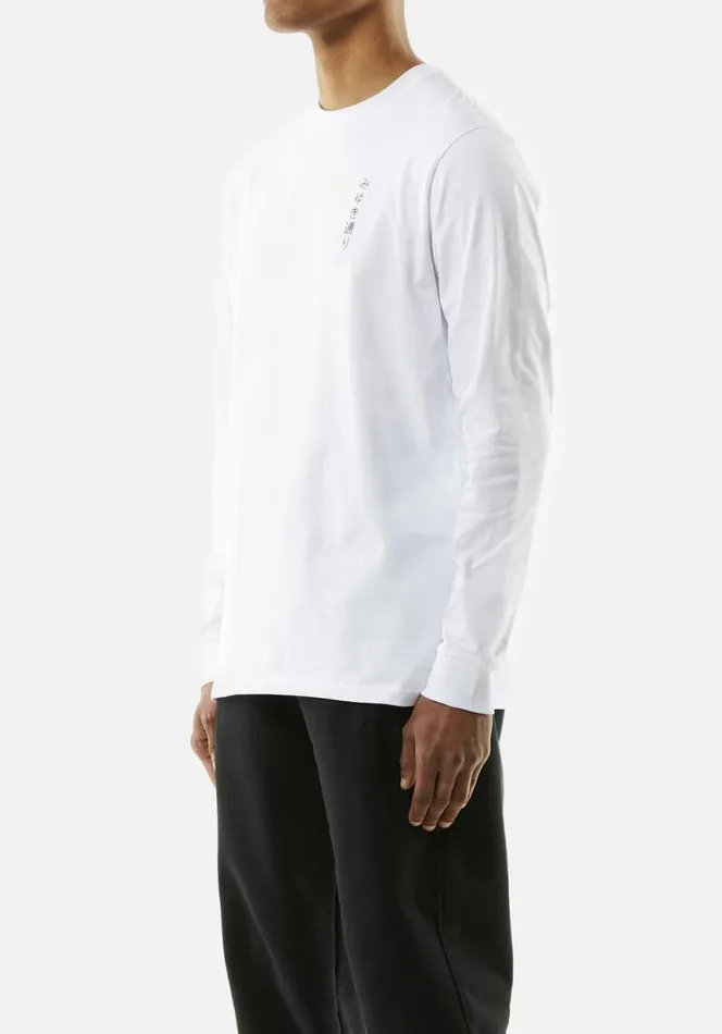Shop MKI MIYUKI STREET LONGSLEEVE White MKI MIYUKI ZOKU TShirts