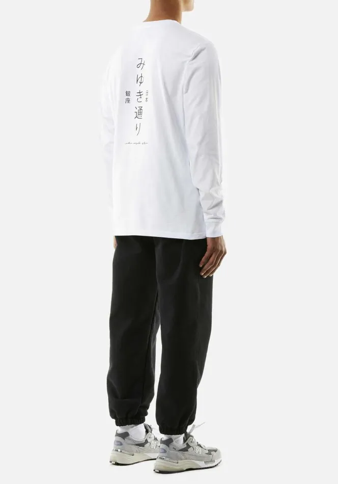 Shop MKI MIYUKI STREET LONGSLEEVE White MKI MIYUKI ZOKU TShirts