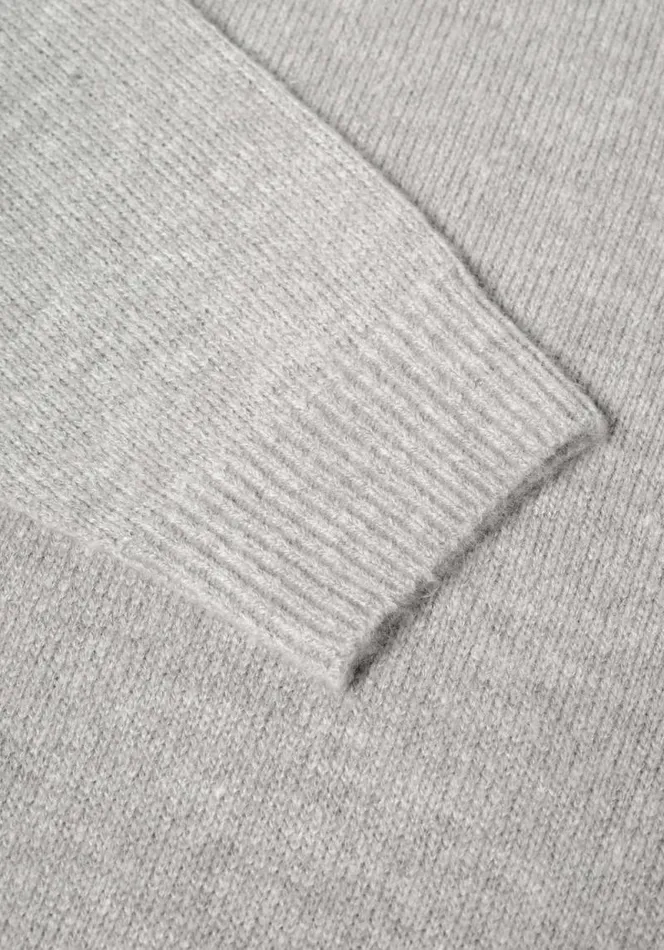 Shop MKI MOHAIR BLEND KNIT CREWNECK Grey MKI MIYUKI ZOKU Knitwear