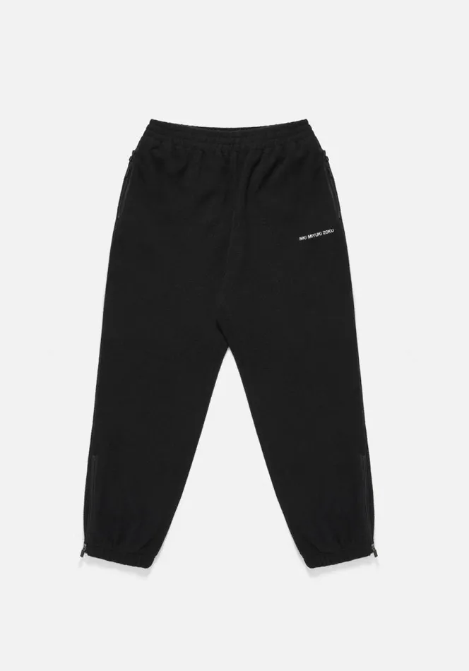 Shop MKI POLAR FLEECE TRACK PANTS Black MKI MIYUKI ZOKU Trousers