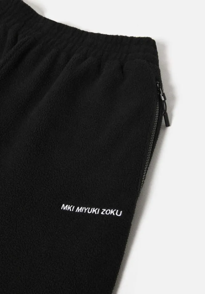Shop MKI POLAR FLEECE TRACK PANTS Black MKI MIYUKI ZOKU Trousers