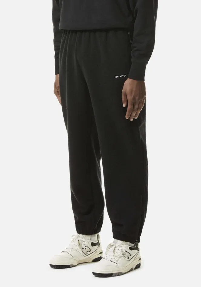 Shop MKI POLAR FLEECE TRACK PANTS Black MKI MIYUKI ZOKU Trousers