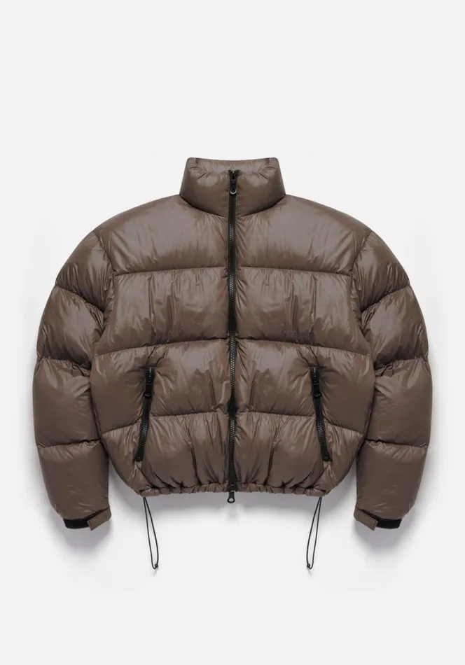 Shop MKI RIPSTOP BUBBLE JACKET Brown MKI MIYUKI ZOKU Outerwear