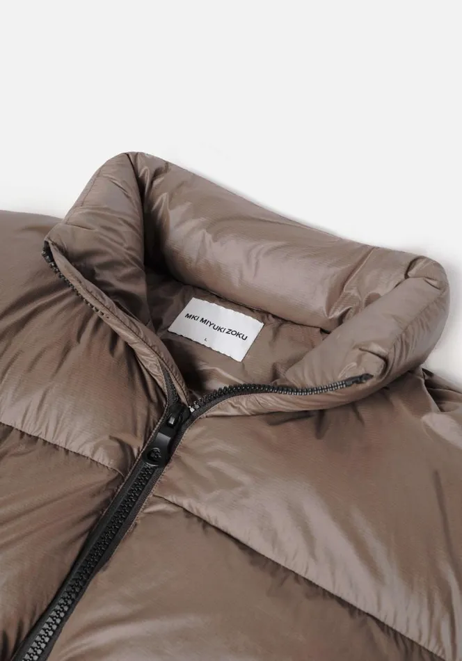 Shop MKI RIPSTOP BUBBLE JACKET Brown MKI MIYUKI ZOKU Outerwear