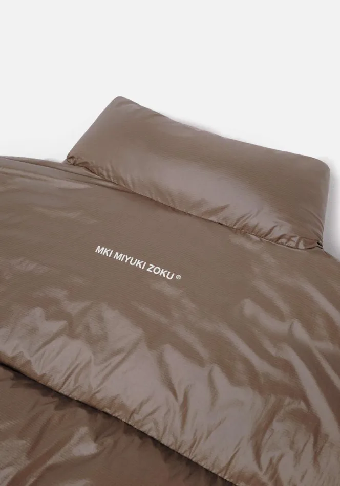 Shop MKI RIPSTOP BUBBLE JACKET Brown MKI MIYUKI ZOKU Outerwear