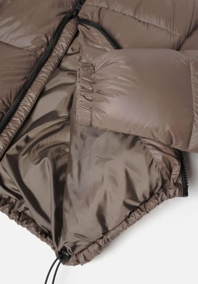 Shop MKI RIPSTOP BUBBLE JACKET Brown MKI MIYUKI ZOKU Outerwear