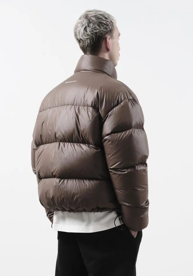 Shop MKI RIPSTOP BUBBLE JACKET Brown MKI MIYUKI ZOKU Outerwear