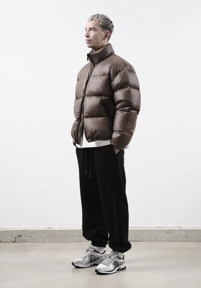 Shop MKI RIPSTOP BUBBLE JACKET Brown MKI MIYUKI ZOKU Outerwear