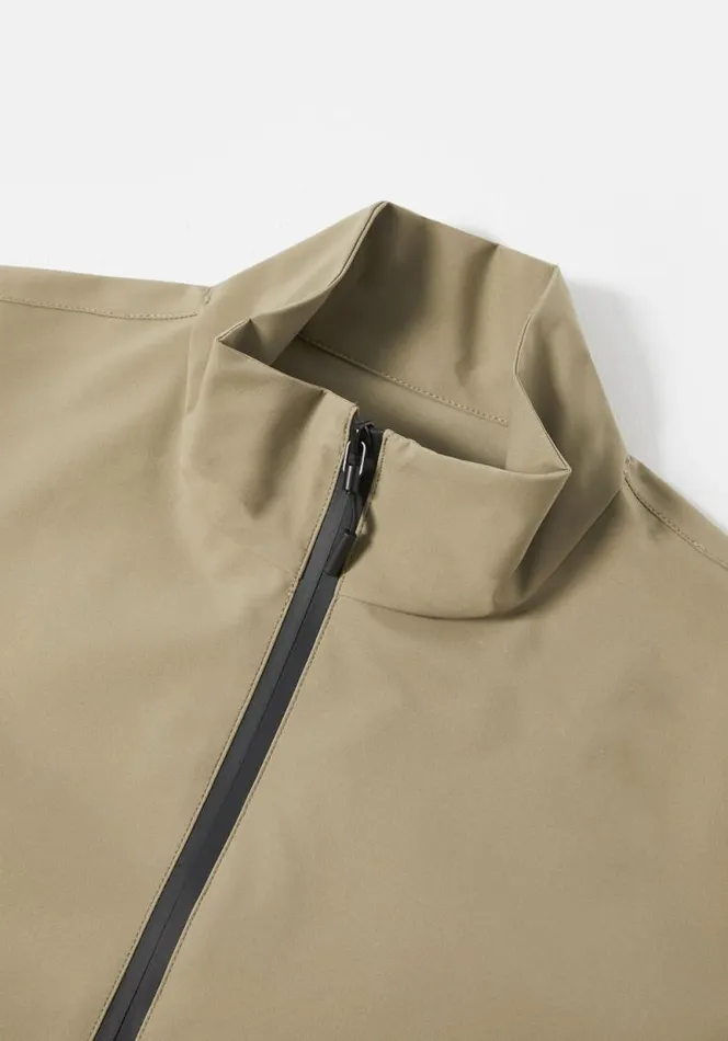 Shop MKI SHELL QUARTER ZIP Khaki MKI MIYUKI ZOKU Outerwear