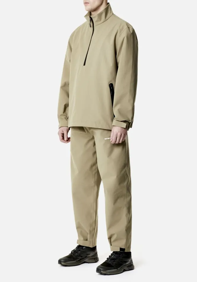 Shop MKI SHELL QUARTER ZIP Khaki MKI MIYUKI ZOKU Outerwear