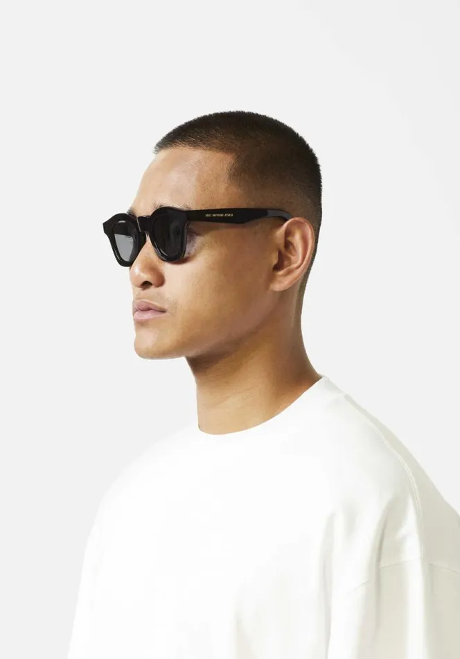 Shop MKI SQUARE ACETATE SUNGLASSES Black MKI MIYUKI ZOKU Eyewear Shop MKI SQUARE ACETATE SUNGLASSES Black MKI MIYUKI ZOKU Eyewear