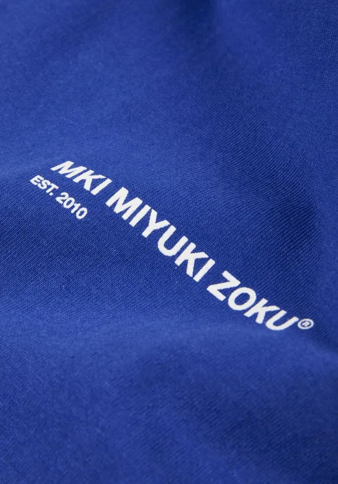 Shop MKI SQUARE LONGSLEEVE Royal Blue MKI MIYUKI ZOKU TShirts