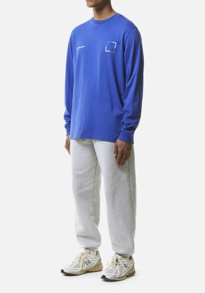 Shop MKI SQUARE LONGSLEEVE Royal Blue MKI MIYUKI ZOKU TShirts