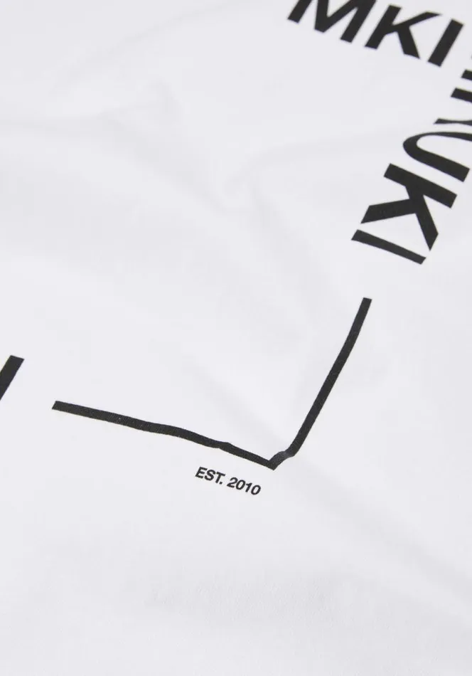 Shop MKI SQUARE LONGSLEEVE White MKI MIYUKI ZOKU TShirts