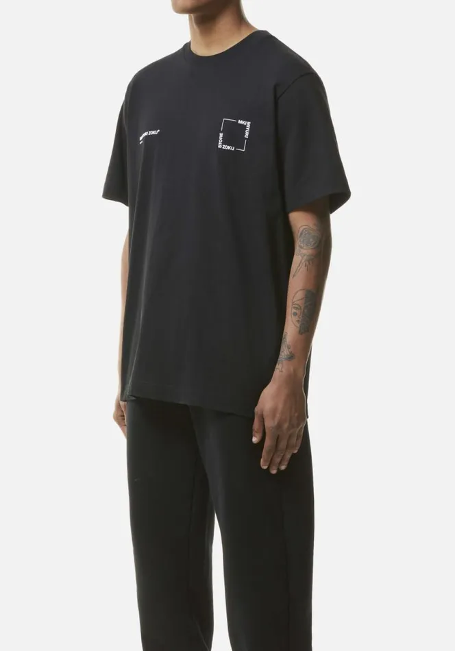 Shop MKI SQUARE TSHIRT Black MKI MIYUKI ZOKU TShirts