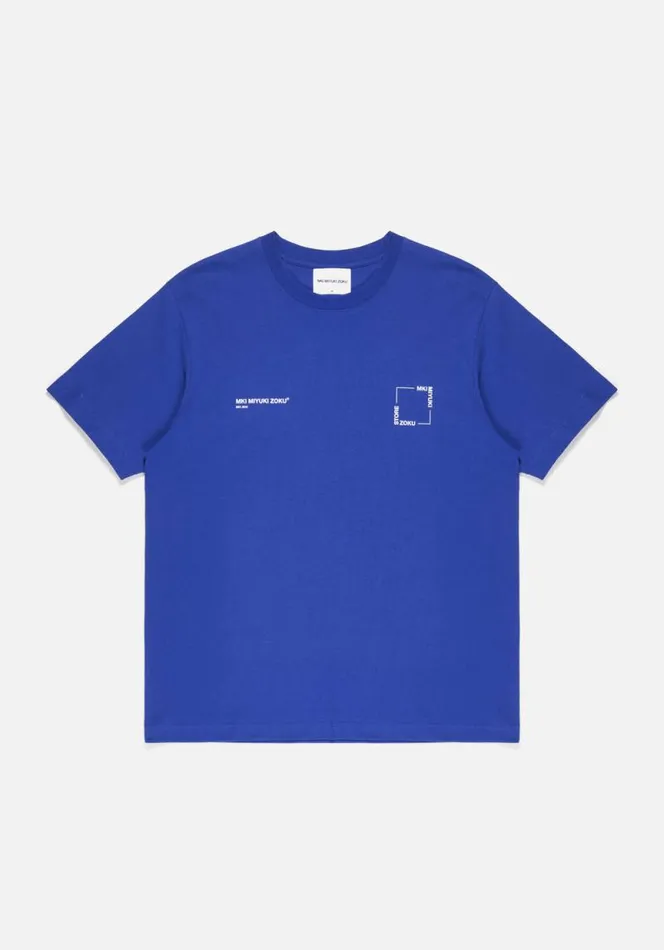 Shop MKI SQUARE TSHIRT Royal Blue MKI MIYUKI ZOKU TShirts