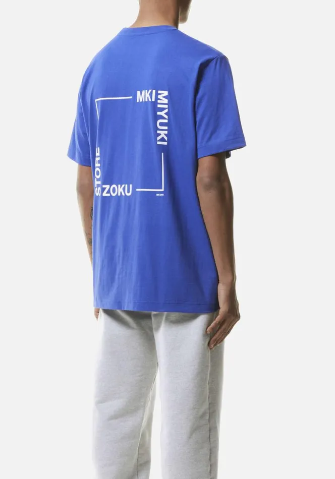 Shop MKI SQUARE TSHIRT Royal Blue MKI MIYUKI ZOKU TShirts