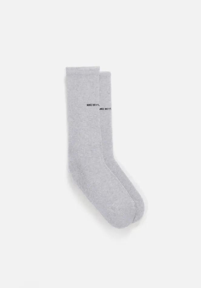 Shop MKI STAPLE SOCKS Grey MKI MIYUKI ZOKU Socks