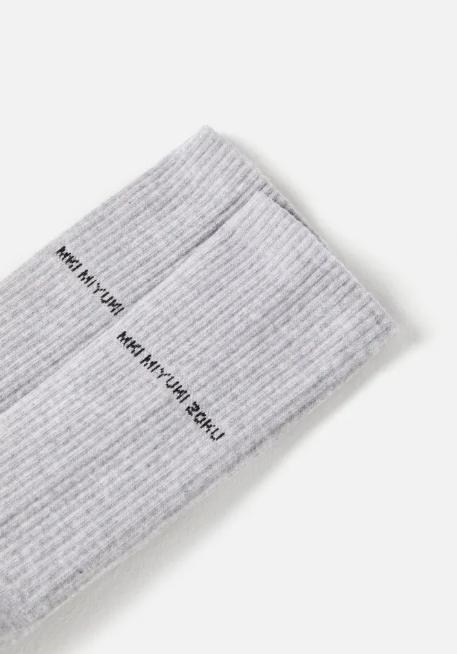 Shop MKI STAPLE SOCKS Grey MKI MIYUKI ZOKU Socks