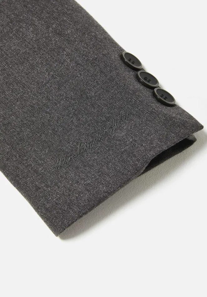 Shop MKI SUIT JACKET Charcoal MKI MIYUKI ZOKU Outerwear