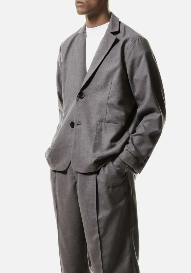 Shop MKI SUIT JACKET Charcoal MKI MIYUKI ZOKU Outerwear