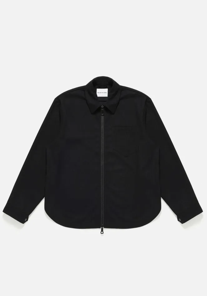 Shop MKI SUIT ZIP SHIRT Black MKI MIYUKI ZOKU Shirts