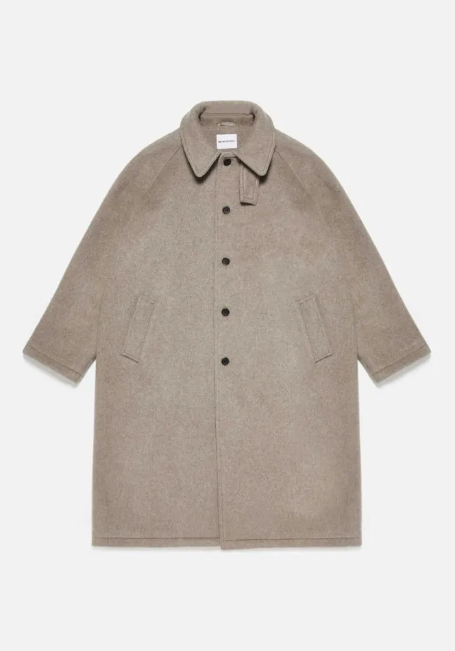 Shop MKI WOOL CAR COAT Sand MKI MIYUKI ZOKU Outerwear