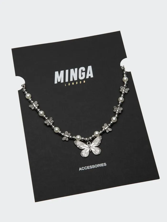 Shop Mythical Butterfly Pearl Necklace Minga London Accessories Shop Mythical Butterfly Pearl Necklace Minga London Accessories