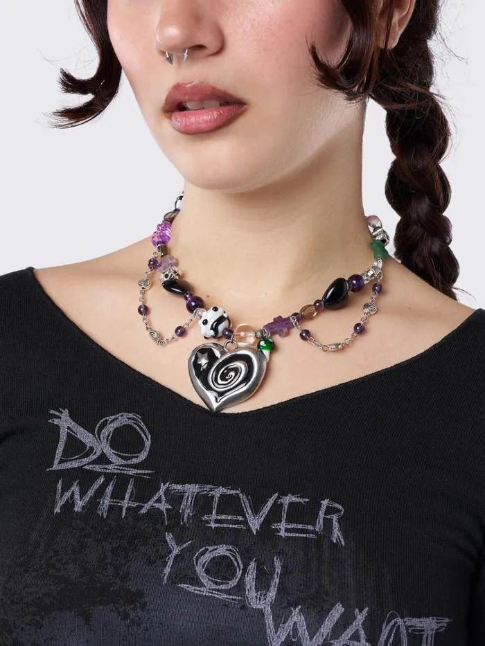 Shop Never Ending Love Beaded Necklace Minga London Accessories Shop Never Ending Love Beaded Necklace Minga London Accessories
