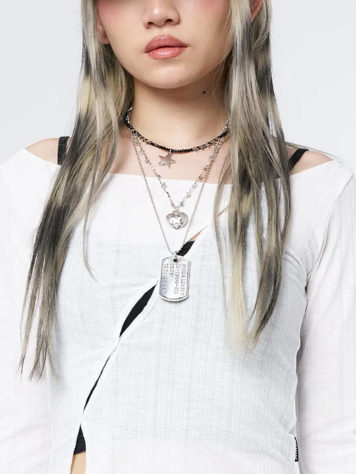Shop Never Lost Three Piece Necklace Set Minga London Accessories