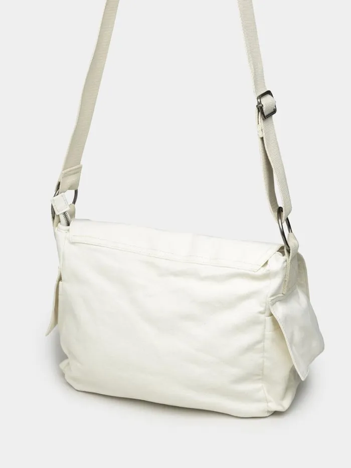 Shop Non Stop White Canvas Messenger Bag Minga London Accessories