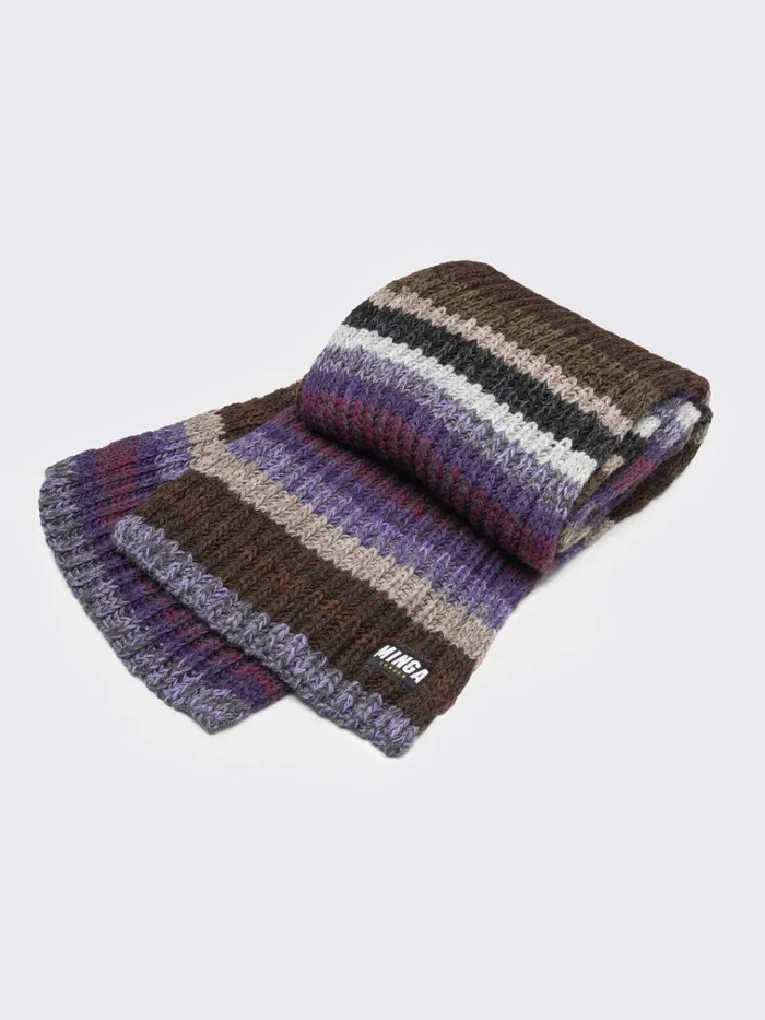 Shop Nova Multi Coloured Textured Scarf Minga London Accessories